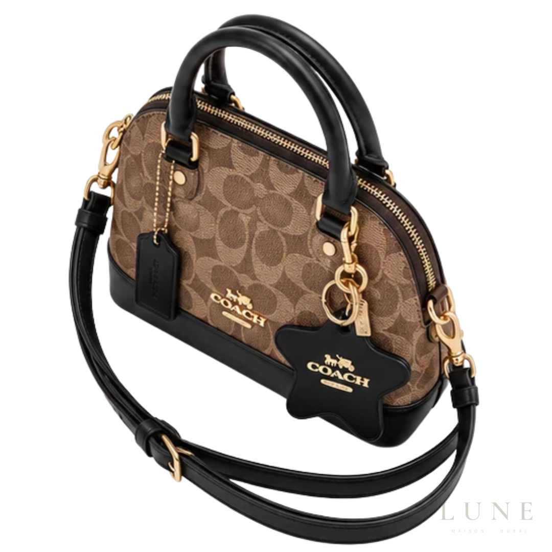Coach Bag | Mini Sierra Satchel – Brown – Black