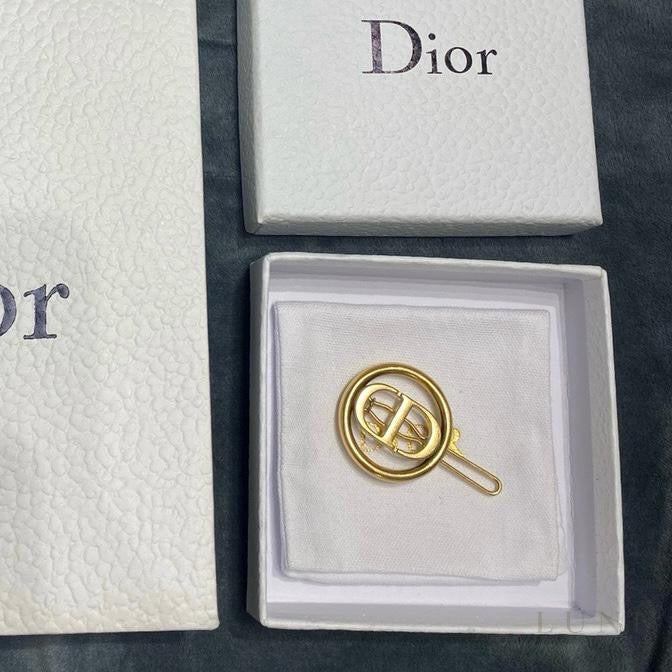 Christian Dior CD Logo Hair Clip