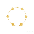 Van Cleef Rose Gold White Bracelet