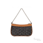 Goyard Goyardine Canvas Mini Shoulder Bag – Black - View 4