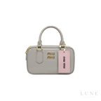 Miu Miu Arcadie Leather Bag – Grey - View 1
