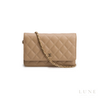 Chanel Quilted Caviar Leather Wallet on Chain - View 1