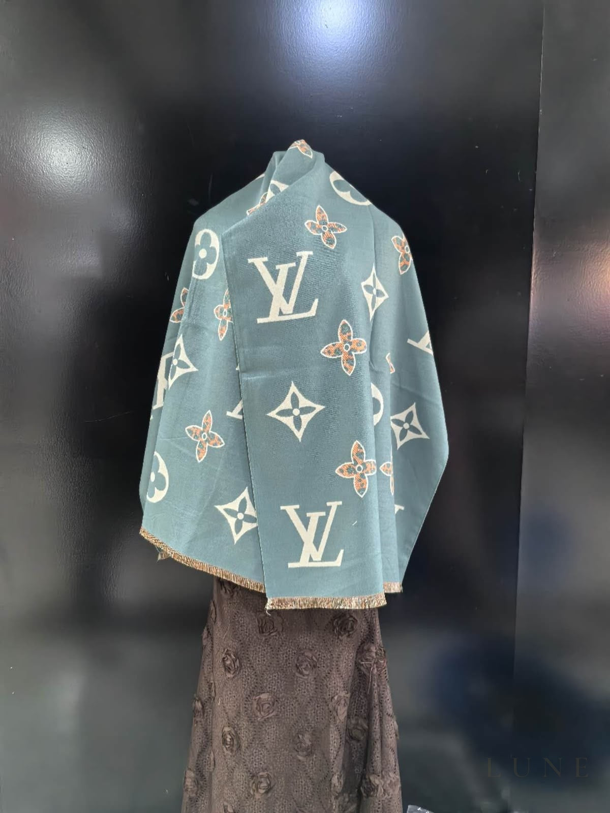 Louis Vuitton Monogram Bleu Canard Scarf