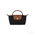 Longchamp Le Pliage Original Pouch – Black & Brown - View 1