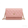 Chanel Wallet – Pink Quilted Caviar Leather - View 1