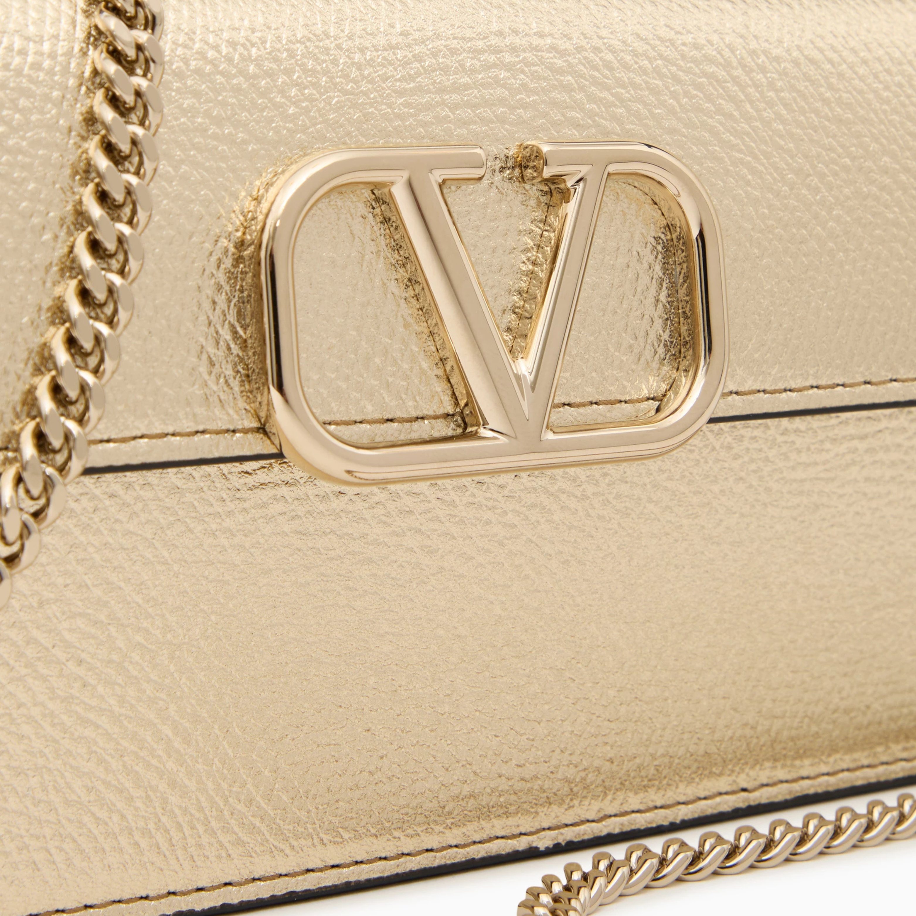 Valentino Garavani Vlogo Grained Leather Mini Bag