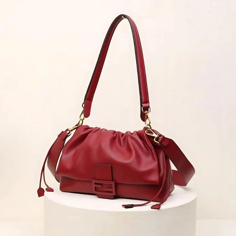 Mamma Baguette Bag – Cappuccino Nappa Finish