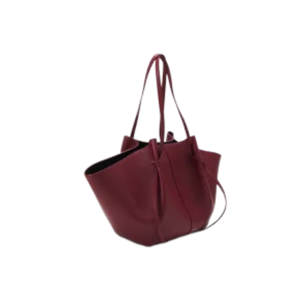 Polène Cyme Mini Bag Burgundy Ebony