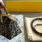 Mini By The Way Bag – Brown Zucca Canvas & Leather