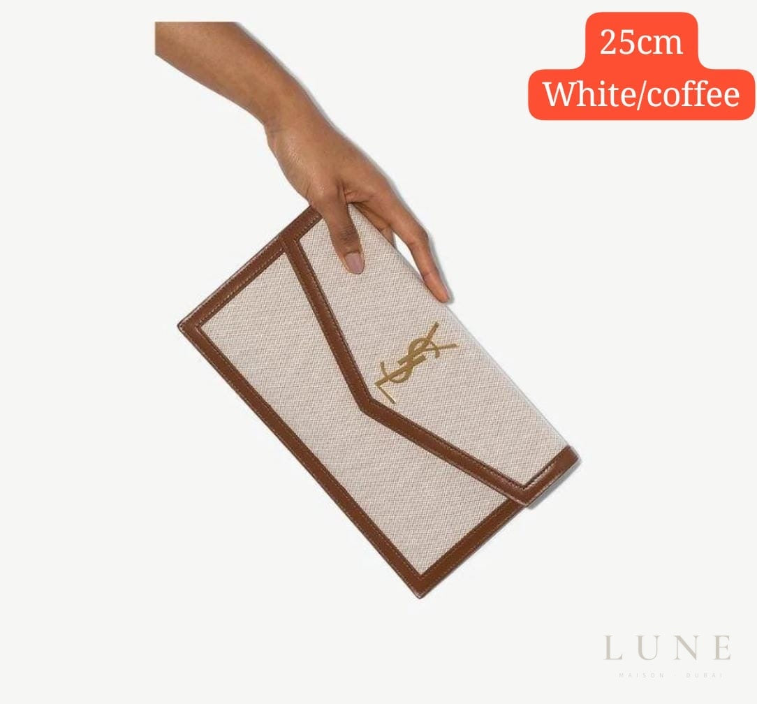 Saint Laurent Uptown Pouch Natural – Beige