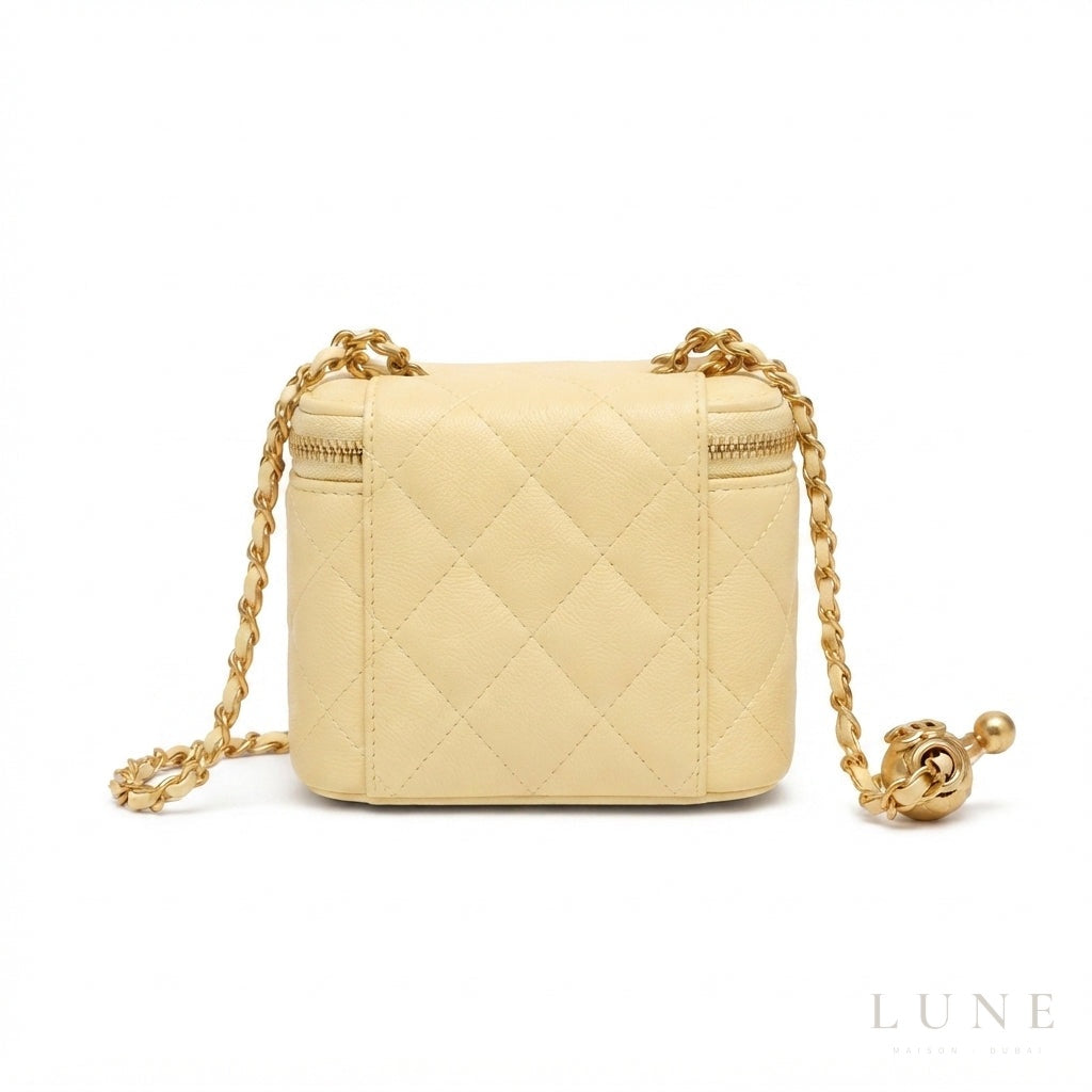 Chanel Mini Vanity Bag – Pastel Yellow - View 3