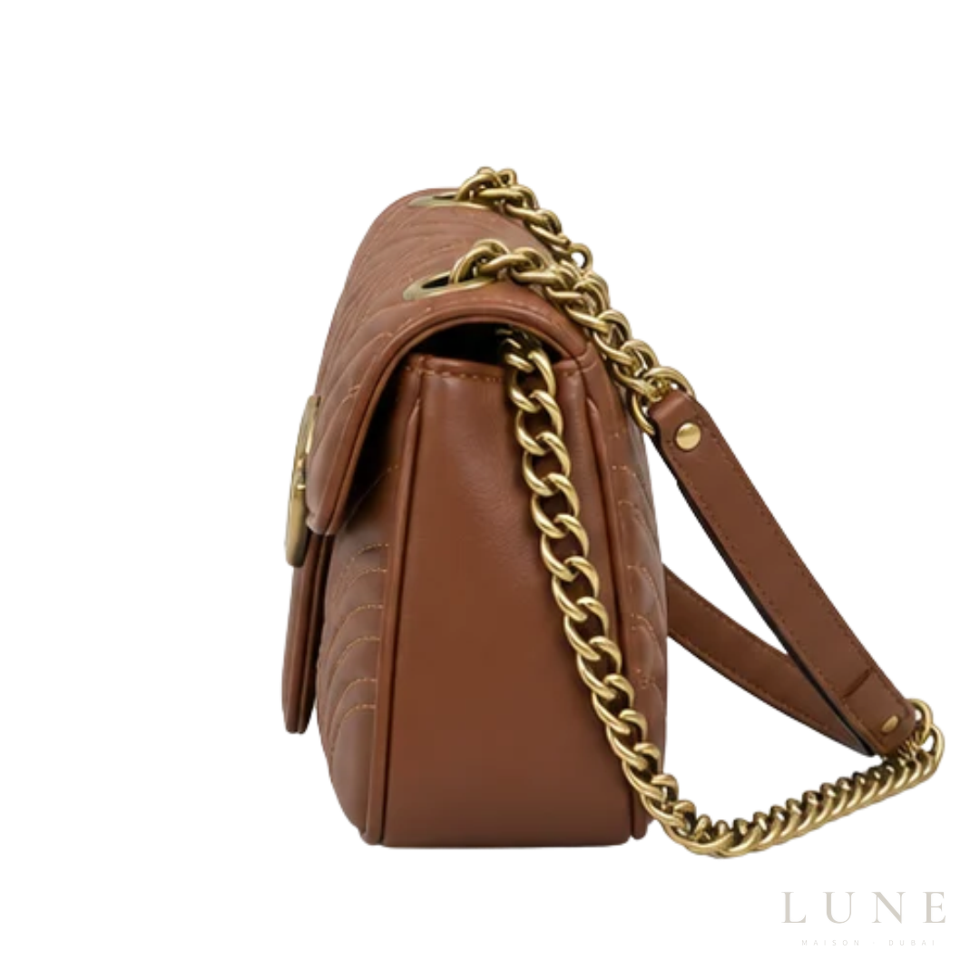 Gucci GG Marmont Small Bag – Brown