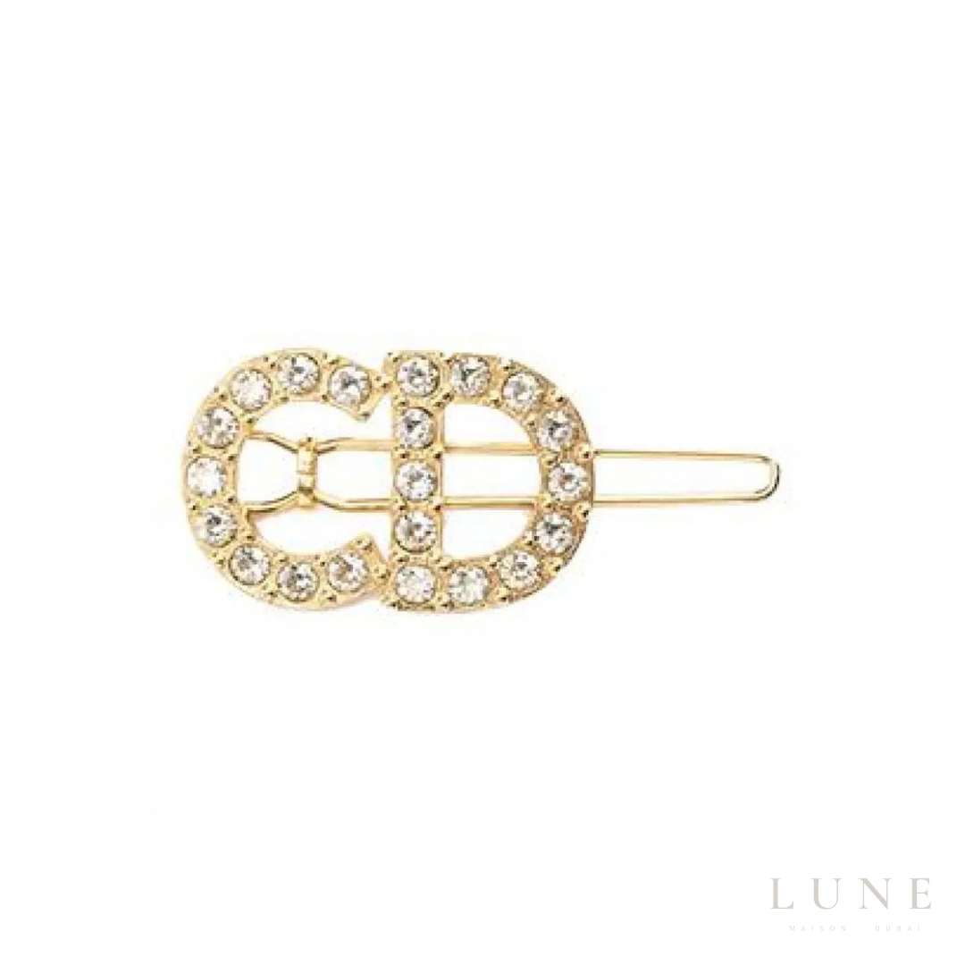 Dior Hairclip Navy Jewelry – Gold