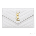 Saint Laurent Cassandre Wallet on Chain – White