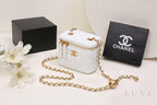 Chanel Mini Vanity Case – White & Gold-Tone - View 4