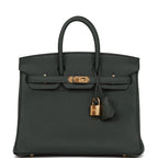 Hermès Birkin 25 Vert Fonce Togo