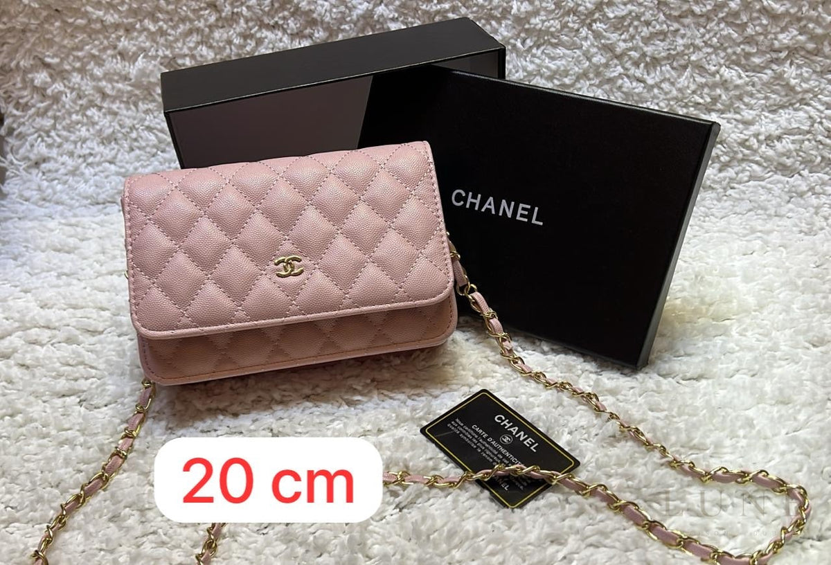 Chanel Wallet – Pink Quilted Caviar Leather - View 3