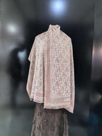 Dior Oblique Scarf – Dusty pink