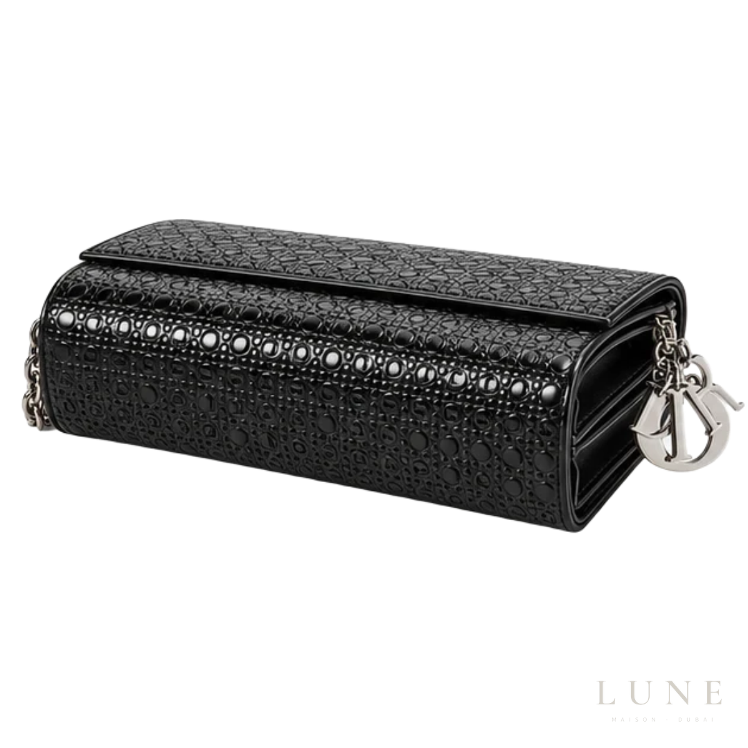 Dior Bag | Miss Dior Promenade Pouch – Black Cannage – Perforated Leather