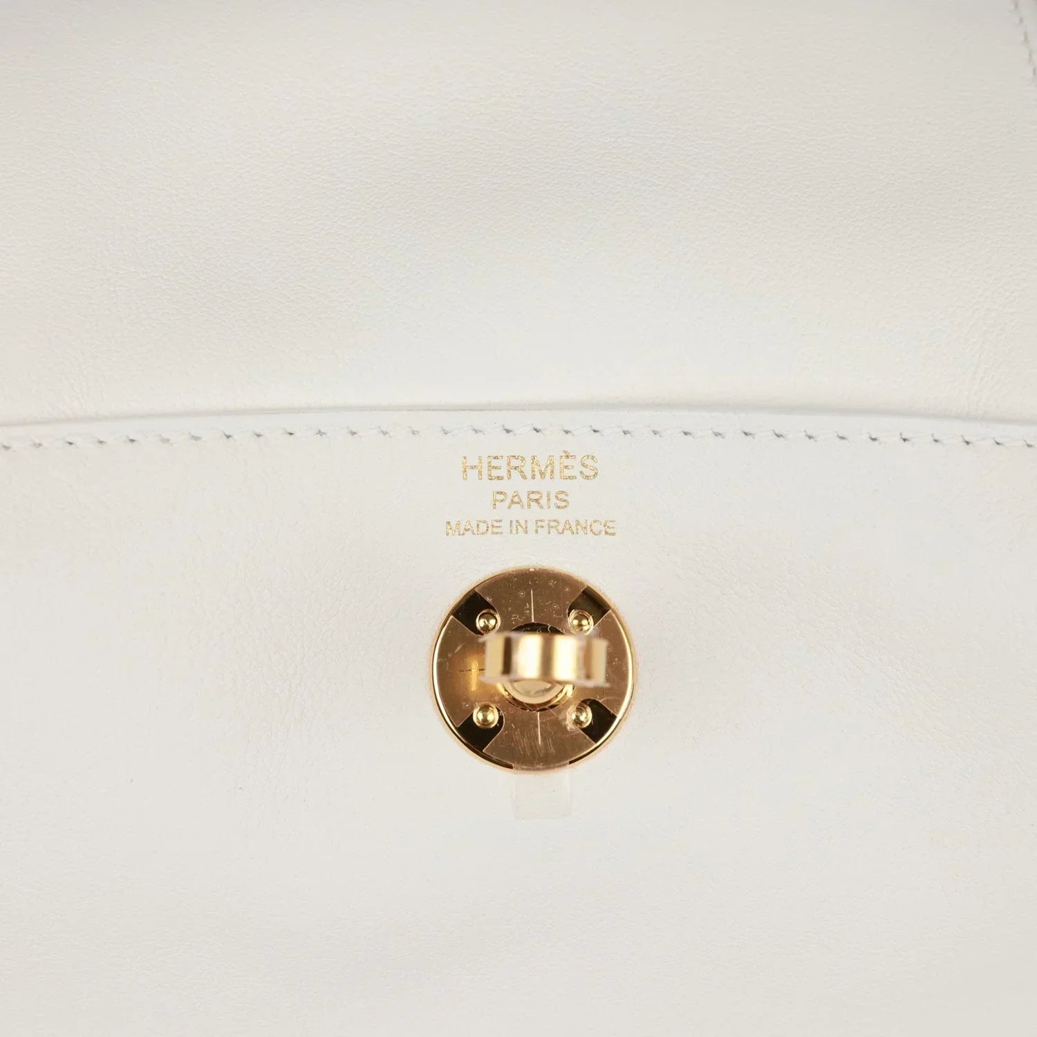 Hermès | Mini Lindy White Swift