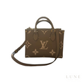 Louis Vuitton Onthego Leather Tote Bag