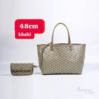 Goyard Saint Louis Tote Bag – Khaki Chevron Goyardine - View 5