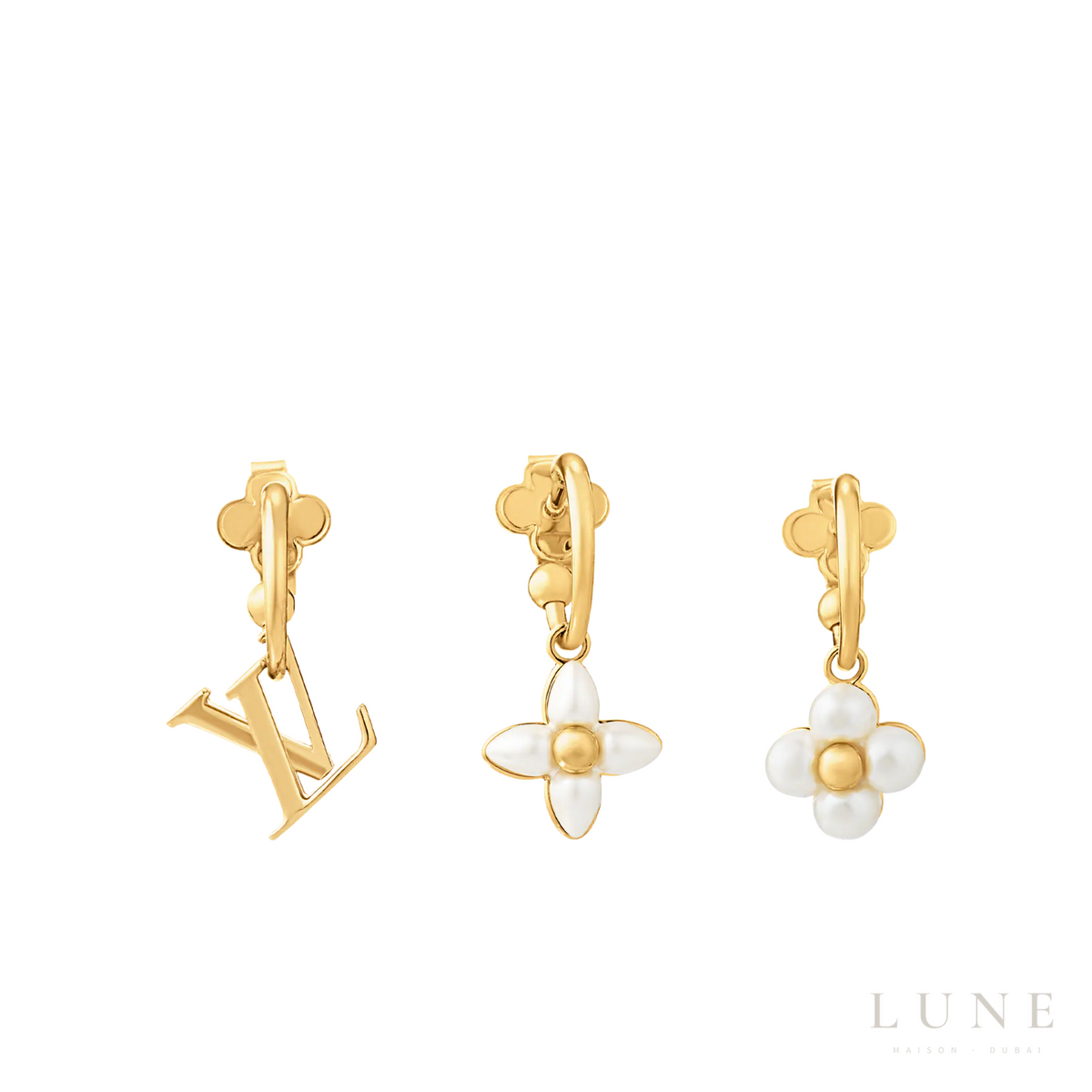 Louis Vuitton Floral Earrings