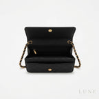 Chanel Classic Wallet on Chain – Black - View 3
