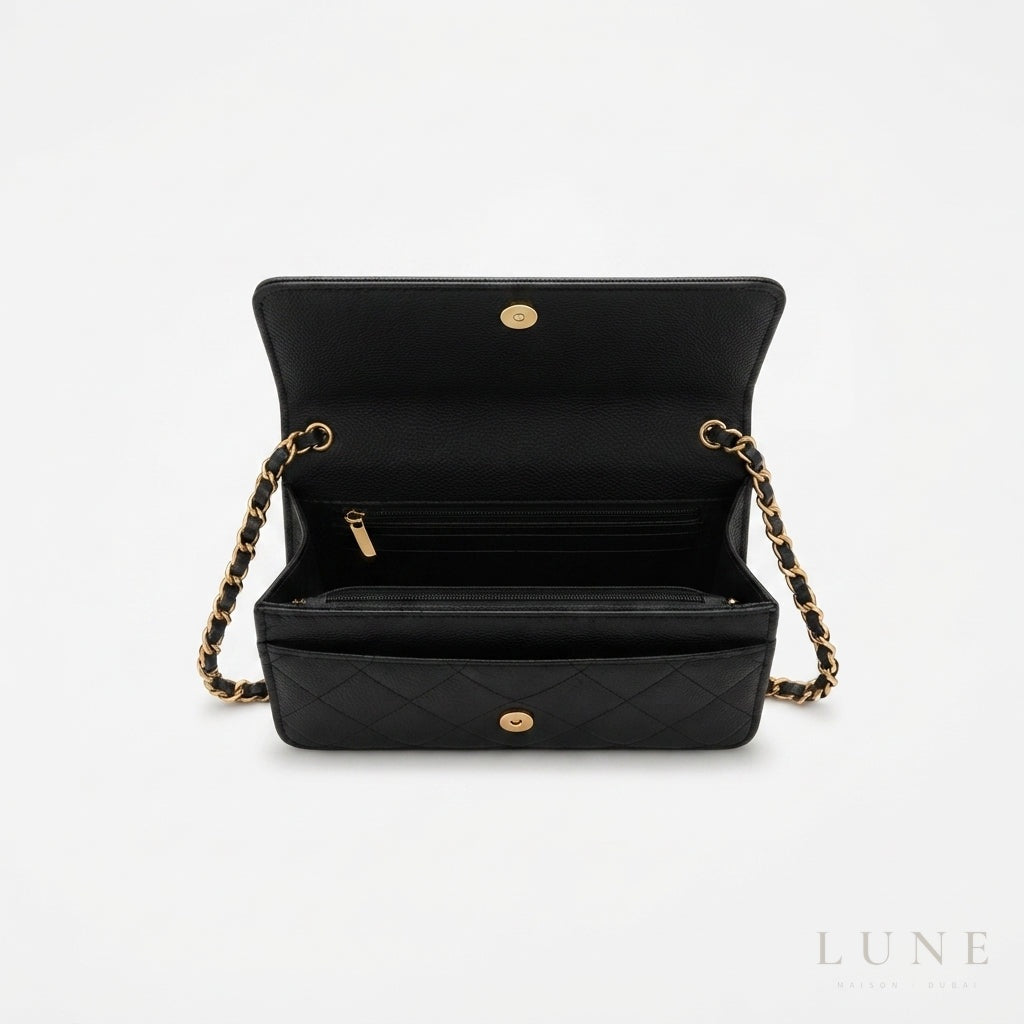 Chanel Classic Wallet on Chain – Black - View 3