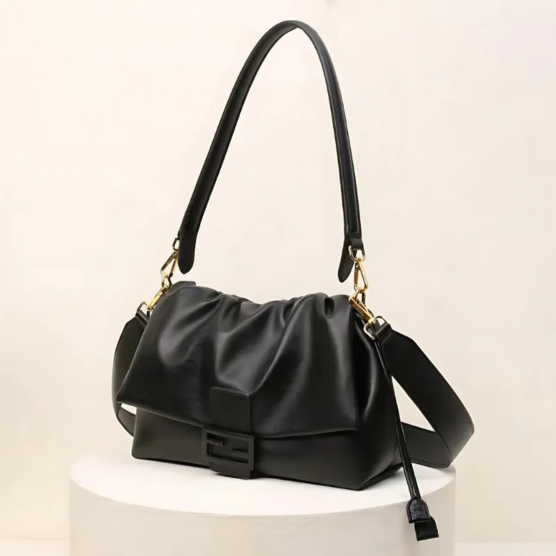 Mamma Baguette Bag – Cappuccino Nappa Finish