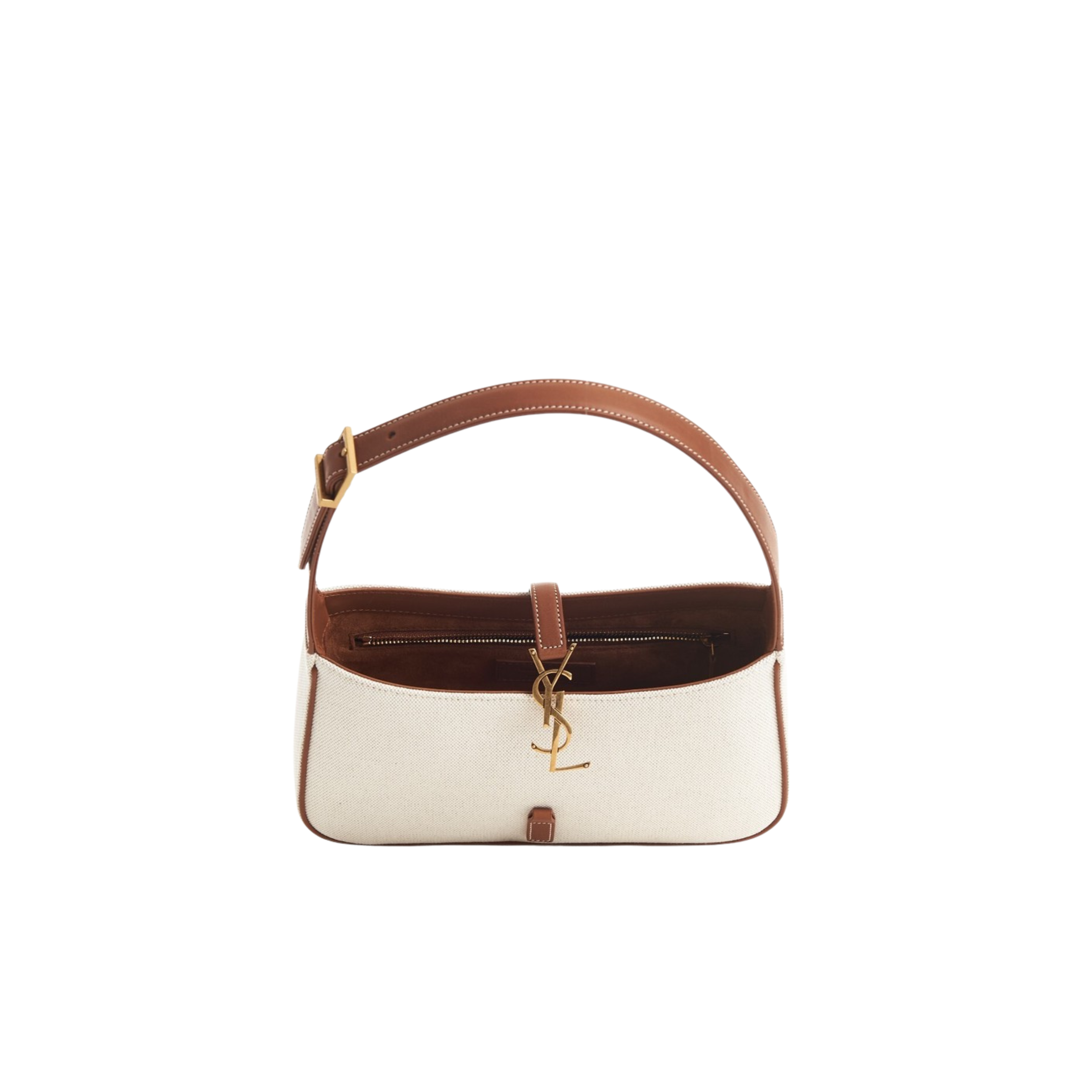 Saint Laurent | Le 5 à 7 canvas and leather hobo bag