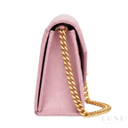 Saint Laurent Cassandre Wallet on Chain – Pink