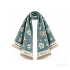 Chanel | Scarf CC Jacquard Sage Green - View 3