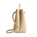 Bottega Veneta Andiamo Beige Leather Tote Bag