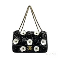 Chanel Camellia Flap Bag – Black Floral - View 1