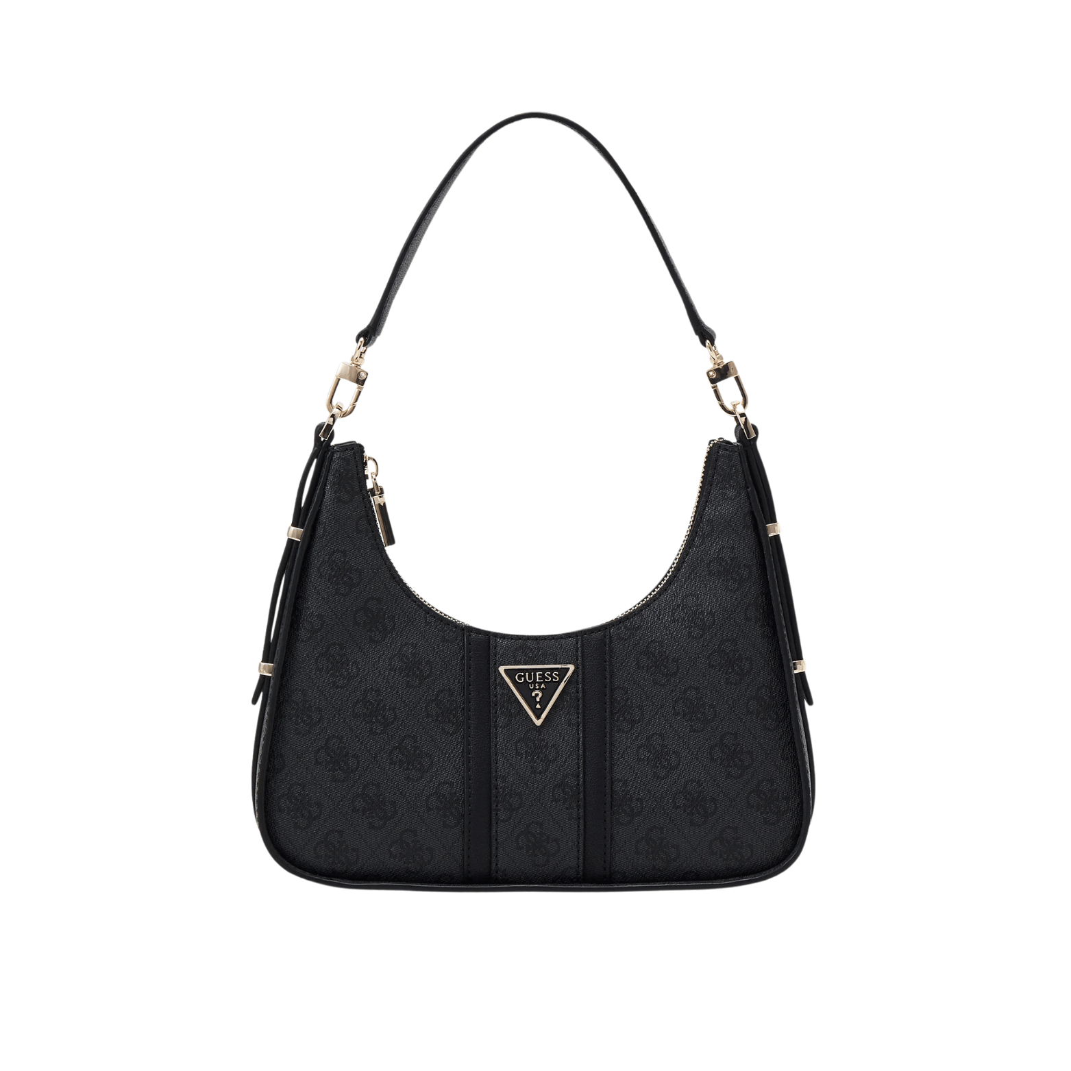 Guess Noreen Top Zip Shoulder Bag Black