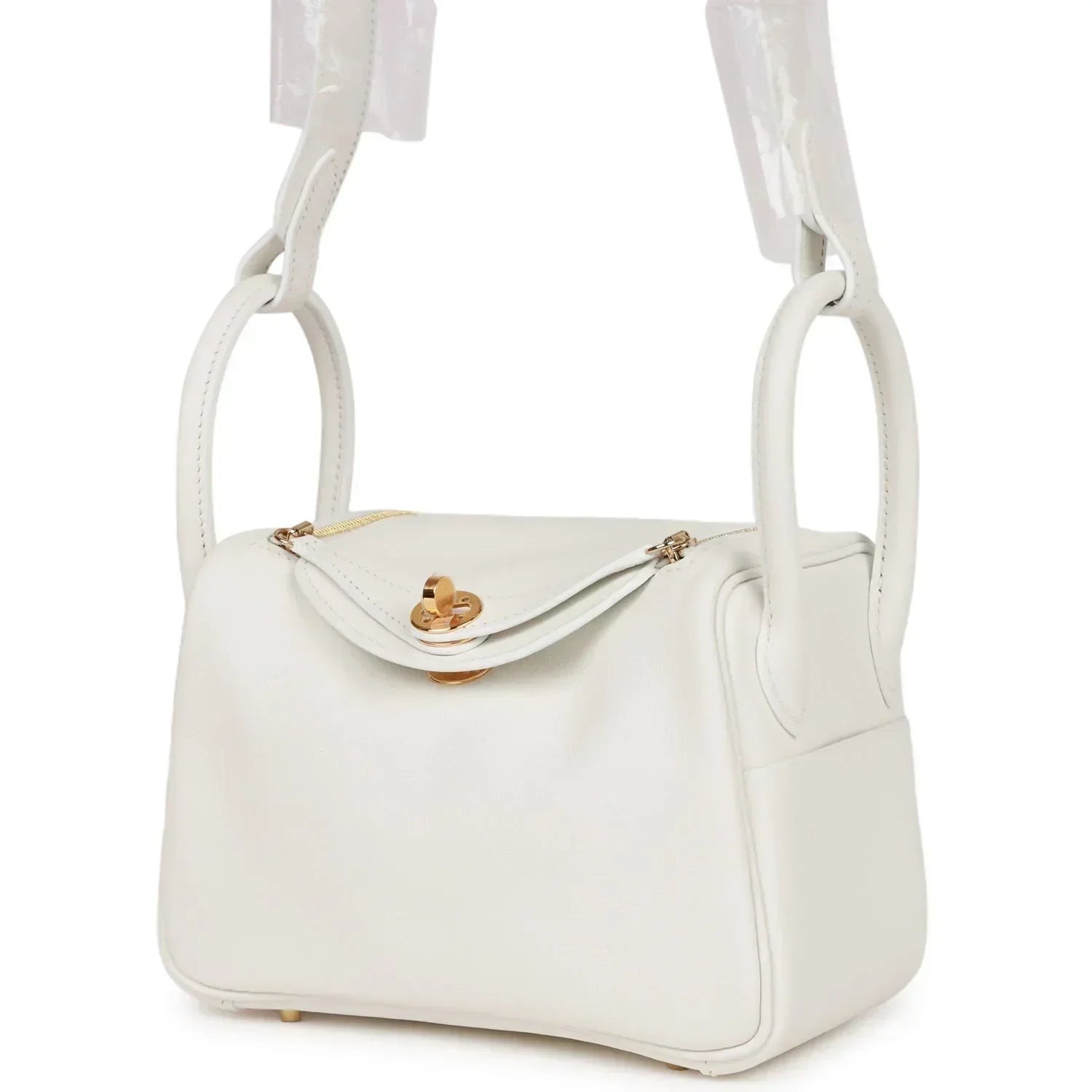 Hermès | Mini Lindy White Swift