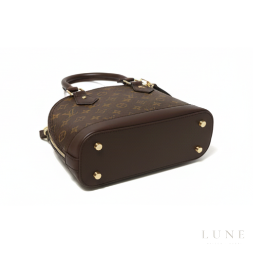 Louis Vuitton Alma BB Brown Leather Bag