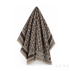 Dior Oblique Scarf – Dark Brown