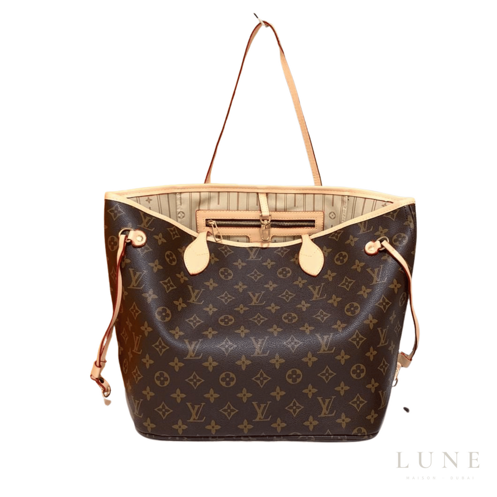 Louis Vuitton Neverfull Tote Brown Hand Bag