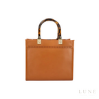 Fendi Sunshine Small Tote Bag - Brown Calf Leather