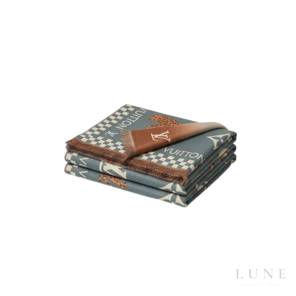 Louis Vuitton Monogram Bleu Canard Scarf