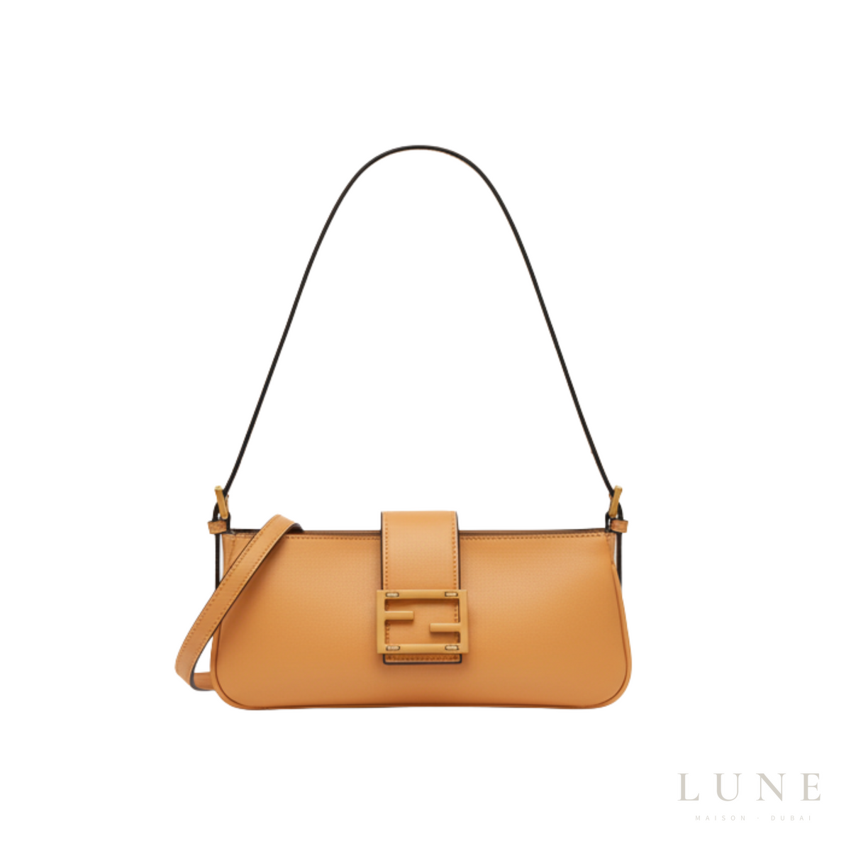 Fendi Shoulder Leather Orange
