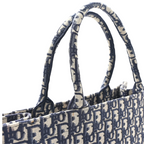Dior Oblique Embroidered Tote - View 3