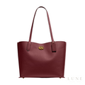 Coach Willow Tote Signature Canvas Brick Red