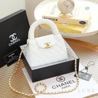 Chanel Mini Kelly Top Handle Bag – White - View 3