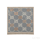 Gucci GG Check Scarf – Grey