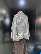 Gucci GG Check Scarf – Grey