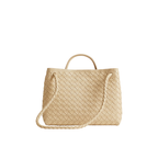 Bottega Veneta Andiamo Beige Leather Tote Bag