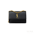 YSL Sunset Medium Black Gold